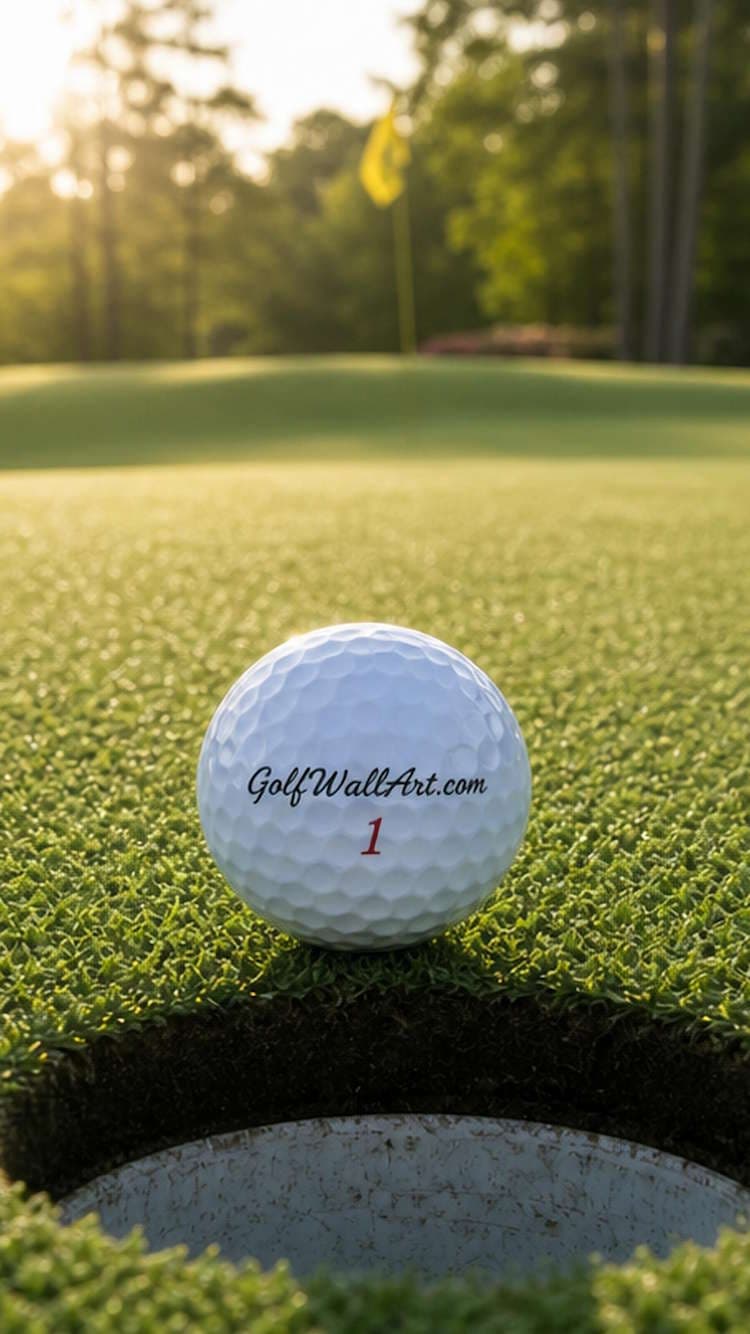 Aerial view of a lush golf course fairway